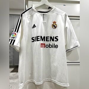 REAL MADRID 2004 2005 BECKHAM HOME SHIRT FOOTBALL SOCCER JERSEY ADIDAS SIZE L